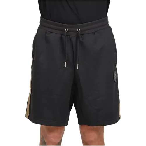 Schwarze Fußball Technische Shorts Regular Fit - Emporio Armani EA7 - Modalova