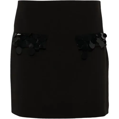 Paillette A-Line Skirt , female, Sizes: 2XS - Msgm - Modalova