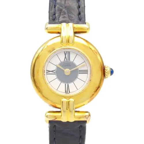 Pre-owned Leder watches - Cartier Vintage - Modalova