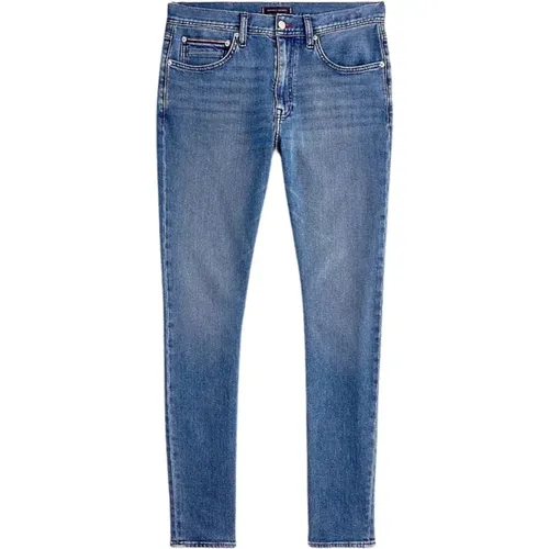 Tapered Five-Pocket Men`s Jeans , male, Sizes: W36 - Tommy Hilfiger - Modalova