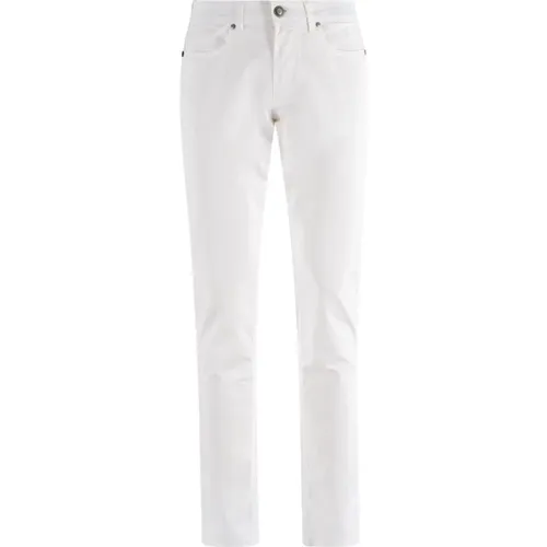 Weiße Denim Slim Fit Jeans , Herren, Größe: W38 - Re-Hash - Modalova