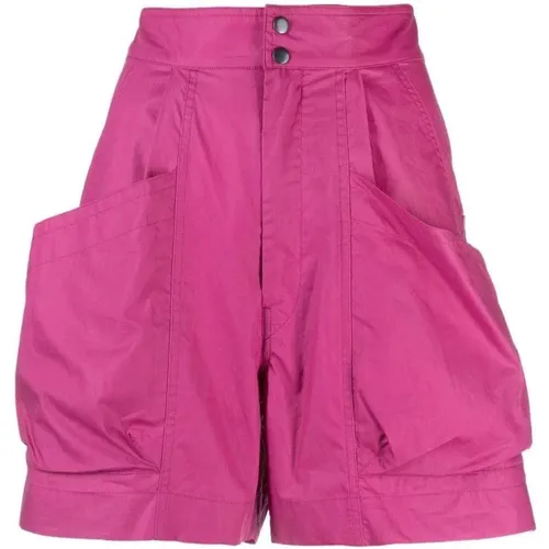 Cargo Pocket High-Waisted Mini Shorts , Damen, Größe: XS - Isabel Marant Étoile - Modalova