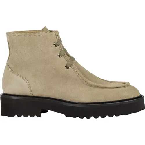 Wildleder Chukka Boot mit geprägter Naht , Damen, Größe: 38 EU - Doucal's - Modalova