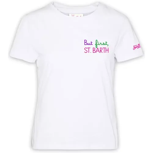 But First Crew Neck T-Shirt , Damen, Größe: S - MC2 Saint Barth - Modalova