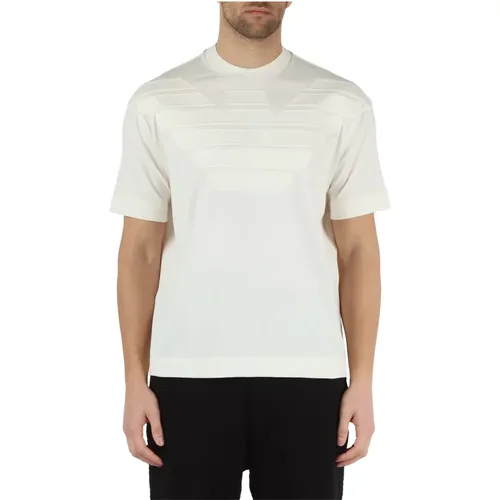 Heavy Cotton T-Shirt with Printed Logo , male, Sizes: M, 2XL, XL - Emporio Armani - Modalova
