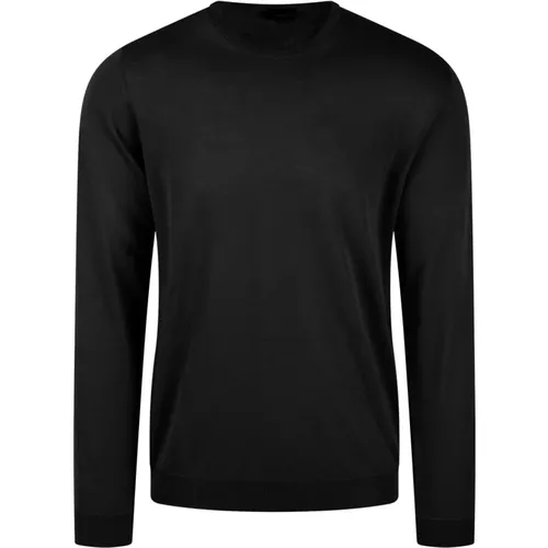 Cotton Crewneck Sweater , male, Sizes: L, S - Roberto Collina - Modalova