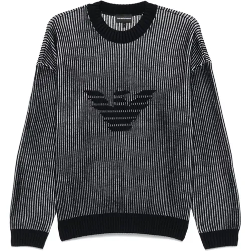 Fisherman's Knit Sweater , male, Sizes: L, XL - Emporio Armani - Modalova