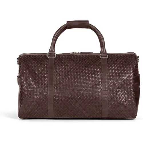 Braided Weekend Bag John Dark , male, Sizes: ONE SIZE - Howard London - Modalova