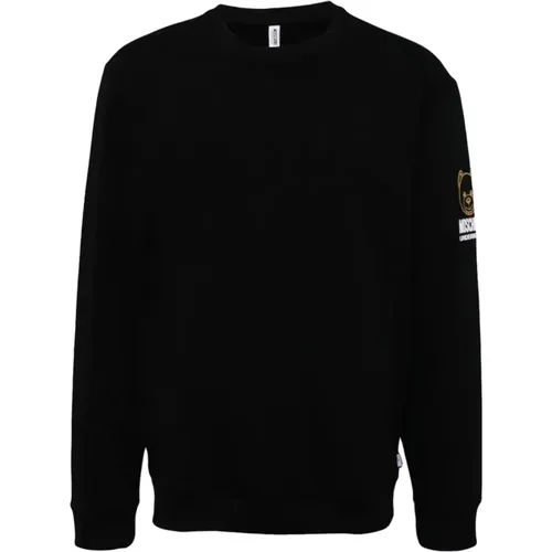 Kapuzenloser Sweatshirt Baumwolle Elasthan Zusammensetzung - Moschino - Modalova