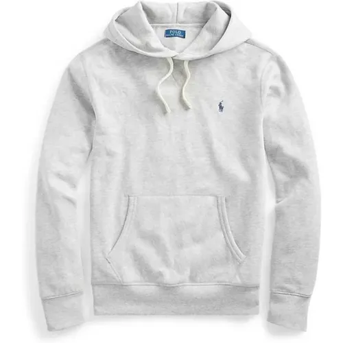 Hoodie mit Ralph Pony Logo,Grauer Baumwoll-Polo-Pony-Hoodie-Pullover - Ralph Lauren - Modalova