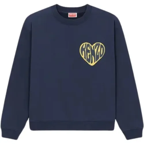 Streetwear Heart Sweater , female, Sizes: M, S, XS - Kenzo - Modalova