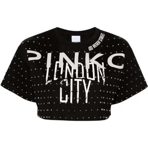 Stylishe T-Shirts für jeden Anlass , Damen, Größe: S - pinko - Modalova