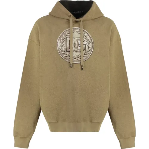 Hoodie mit Gummieffekt-Logo , Herren, Größe: M - Dolce & Gabbana - Modalova