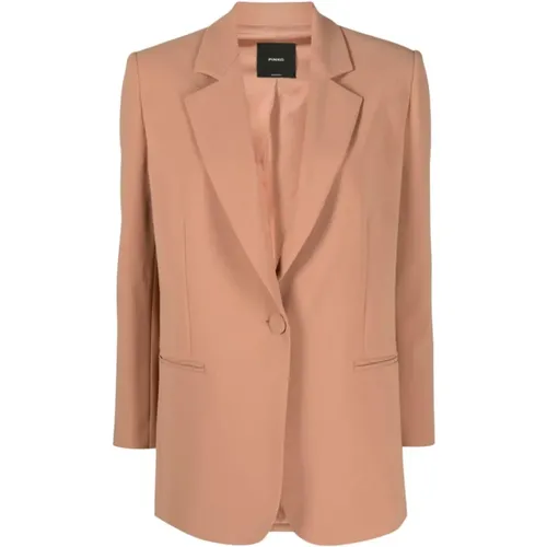 Braune Jacken - Übertriebener Stil , Damen, Größe: XS - pinko - Modalova