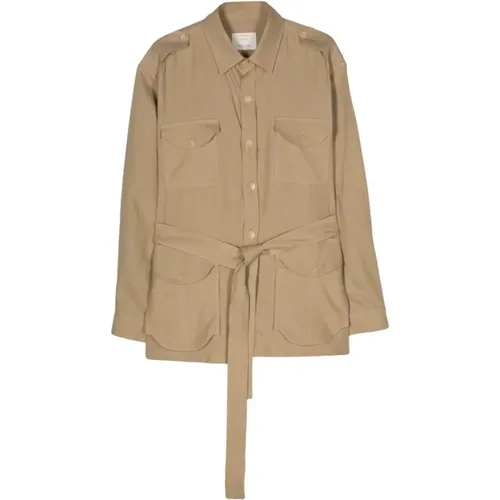 Sahariana jacket , male, Sizes: XL - Giuliva Heritage - Modalova
