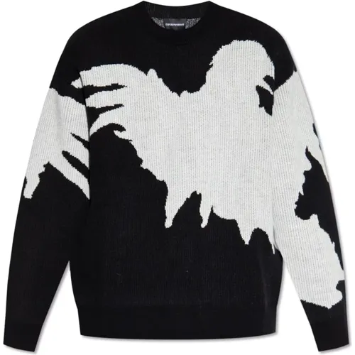 Sweater with logo , male, Sizes: S, XL, M, L - Emporio Armani - Modalova