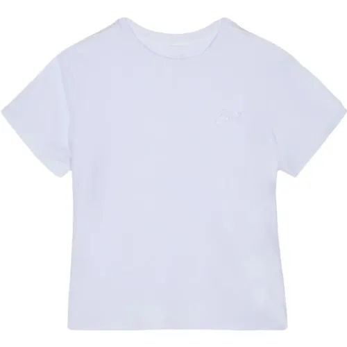 Iridescent Baumwoll T-shirt - Emporio Armani EA7 - Modalova