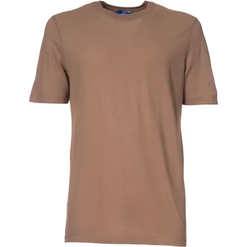 Cotton Crew Neck T-shirt , male, Sizes: 2XL, 3XL, XL, L - Kired - Modalova