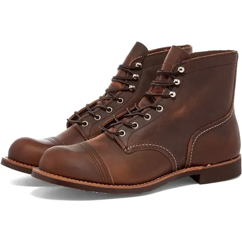 Klassische Schnürstiefel aus Leder für Männer , Herren, Größe: 46 EU - Red Wing Shoes - Modalova