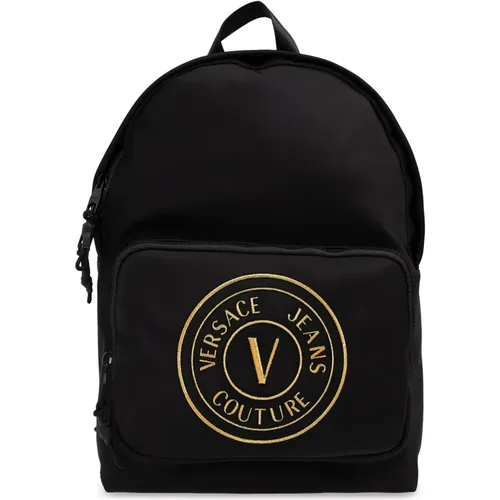 Rucksack mit Logo - Versace Jeans Couture - Modalova