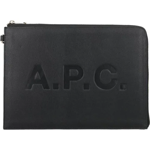 Leather Tablet Bag Handbag , female, Sizes: ONE SIZE - A.p.c. - Modalova