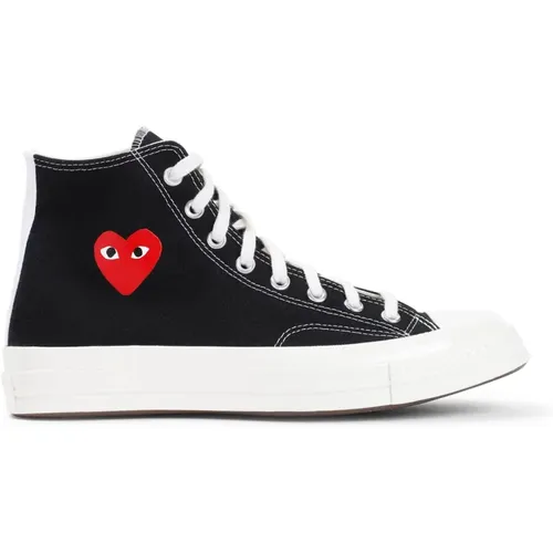 Rote Herz High Top Sneakers , Damen, Größe: 41 EU - Comme des Garçons Play - Modalova