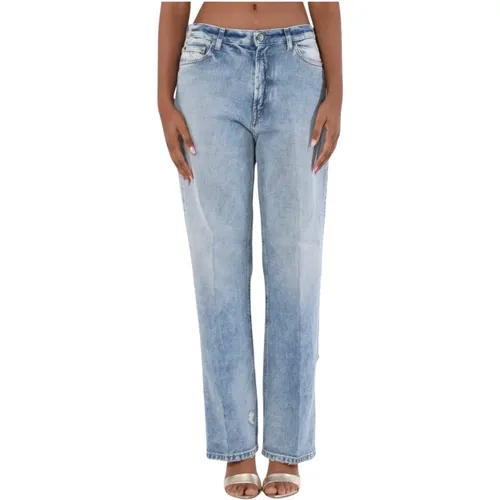 Straight Jeans , female, Sizes: W27, W30, W31, W29, W28 - Dondup - Modalova