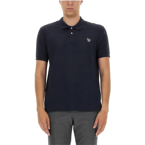 Zebra Patch Polo Shirt , Herren, Größe: XL - PS By Paul Smith - Modalova