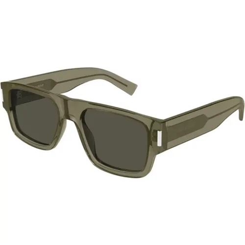 Brown Grey Sunglasses SL 659 , female, Sizes: 55 MM - Saint Laurent - Modalova