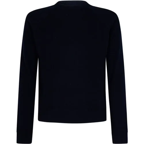 Midnight Cashmere Crew Neck Sweater , male, Sizes: M, 3XL, L, 2XL - Malo - Modalova