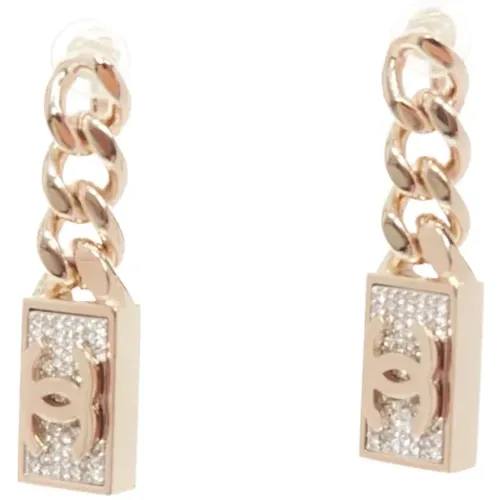 Pre-owned Metal earrings , female, Sizes: ONE SIZE - Chanel Vintage - Modalova