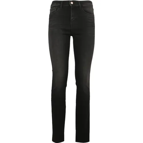 Contemporary Style High Waist Skinny Jeans , female, Sizes: W29, W28, W33, W32, W31, W27, W26 - Emporio Armani - Modalova