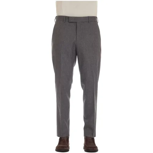 Grey Tailored Trousers Zip Closure , male, Sizes: S, M, 2XL, XL, L - PT Torino - Modalova