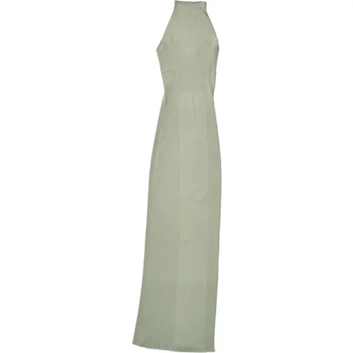 Ärmelloses Langes Kleid mit Halterneck , Damen, Größe: XL - Aeron - Modalova