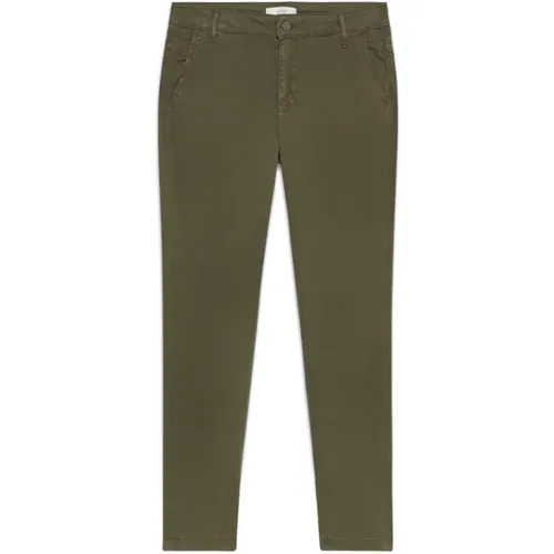 Madrid Chino Hose mit Schmuckdetail , Damen, Größe: 4XL - Oltre - Modalova