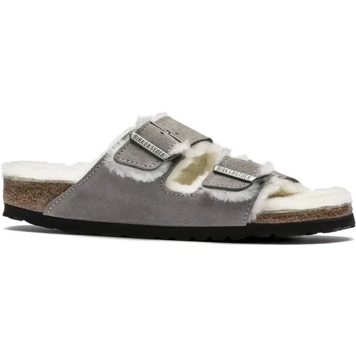 Gefütterte Damen-Pantoletten , Herren, Größe: 46 EU - Birkenstock - Modalova