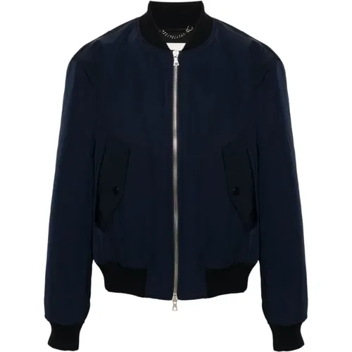 Blaue Navy Verso Tris Varsity Jacke - Dries Van Noten - Modalova