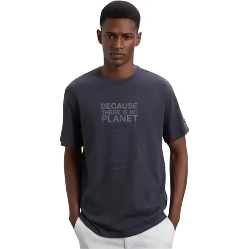 Herren T-Shirt aus recycelter Baumwolle , Herren, Größe: L - Ecoalf - Modalova
