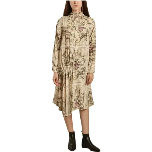 Vanuna printed dress , female, Sizes: XS, M, S - By Malene Birger - Modalova