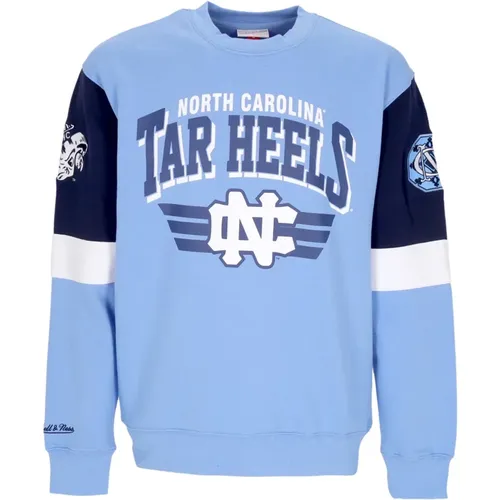 North Carolina Tar Heels Crewneck Sweatshirt , unisex, Größe: XL - Mitchell & Ness - Modalova