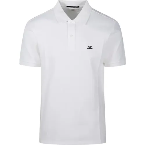 Weiße Regular Polo Shirt , Herren, Größe: 2XL - C.P. Company - Modalova