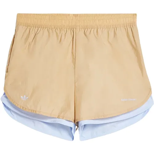 Schichtige Nylon Unisex Shorts , Damen, Größe: L - Adidas - Modalova