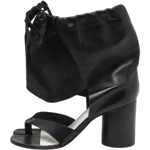 Pre-owned Leather sandals , female, Sizes: 6 UK - Maison Margiela Pre-owned - Modalova
