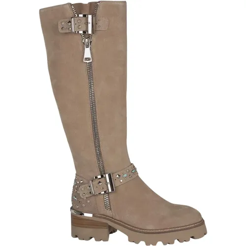 High boot with track sole , female, Sizes: 5 UK, 7 UK, 4 UK, 3 UK, 6 UK - Alma en Pena - Modalova