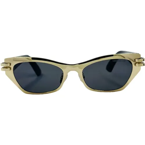 Schmetterling Metall Sonnenbrille mit Goldscharnier , Damen, Größe: ONE Size - Dior - Modalova