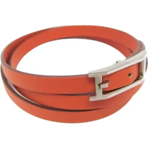 Pre-owned Leather bracelets , female, Sizes: ONE SIZE - Hermès Vintage - Modalova