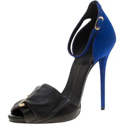 Pre-owned Suede sandals , female, Sizes: 4 UK - Giuseppe Zanotti Pre-owned - Modalova