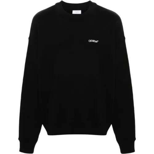 Schwarze Pullover Kollektion , Herren, Größe: L - Off White - Modalova