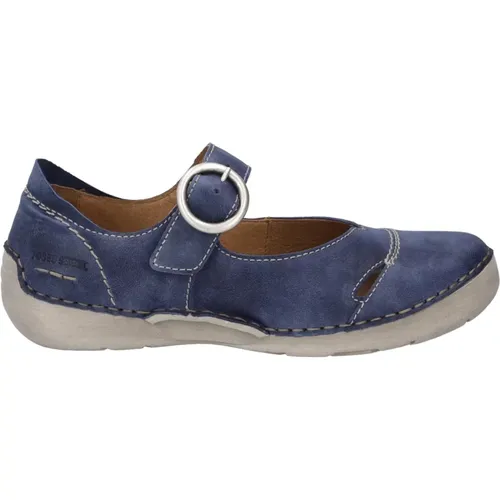 Blaue Freizeitschuhe , Damen, Größe: 37 EU - Josef Seibel - Modalova