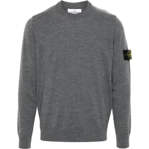 Graue Pullover für Männer , Herren, Größe: S - Stone Island - Modalova